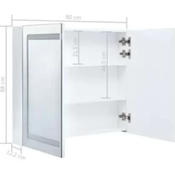 vidaXL - Badkamerkast - Wit - MDF