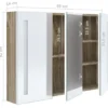 vidaXL - Badkamerkast - Wit - MDF - 89 x 14 x 62 cm