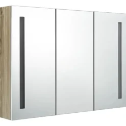 vidaXL - Badkamerkast - Wit - MDF - 89 x 14 x 62 cm
