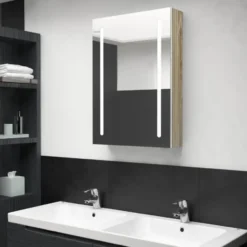 vidaXL - Badkamerkast - Wit - MDF - 50 x 13 x 70 cm