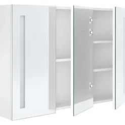 vidaXL - Badkamerkast - Wit - MDF - 89 x 14 x 62 cm