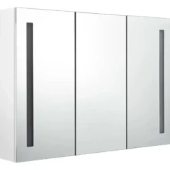 vidaXL - Badkamerkast - Wit - MDF - 89 x 14 x 62 cm