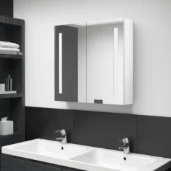 vidaXL - Badkamerkast - Wit - MDF - 62 x 14 x 60 cm