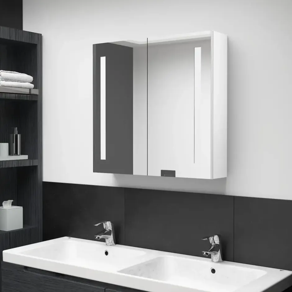 vidaXL - Badkamerkast - Wit - MDF - 62 x 14 x 60 cm