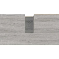 vidaXL - Badkamerkast 65x33x60 cm bewerkt hout grijs sonoma eikenkleurig