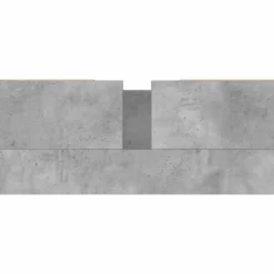 vidaXL - Badkamerkast 80x33x60 cm bewerkt hout betongrijs