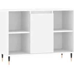 vidaXL - Badkamerkast 80x33x60 cm bewerkt hout wit