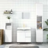 vidaXL - Badkamerkast 65x33x60 cm bewerkt hout wit
