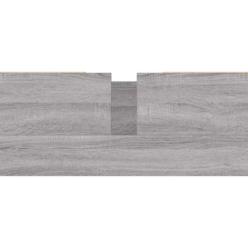 vidaXL - Badkamerkast 80x33x60 cm bewerkt hout grijs sonoma eikenkleurig