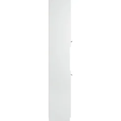 vidaXL - Badkamerkast 32x34x188,5 cm bewerkt hout wit