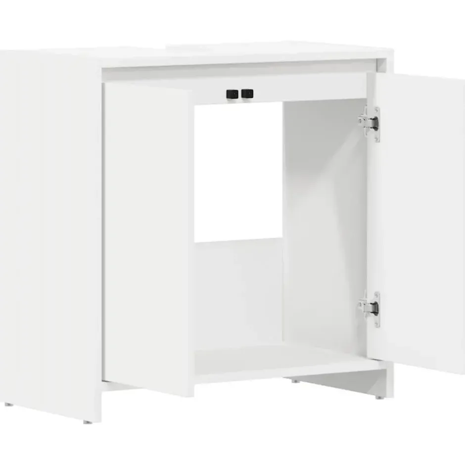 VIDAXL Badkamerkast 60x33x61 cm spaanplaat wit