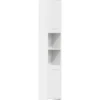 VIDAXL Badkamerkast 30x30x183,5 cm spaanplaat wit