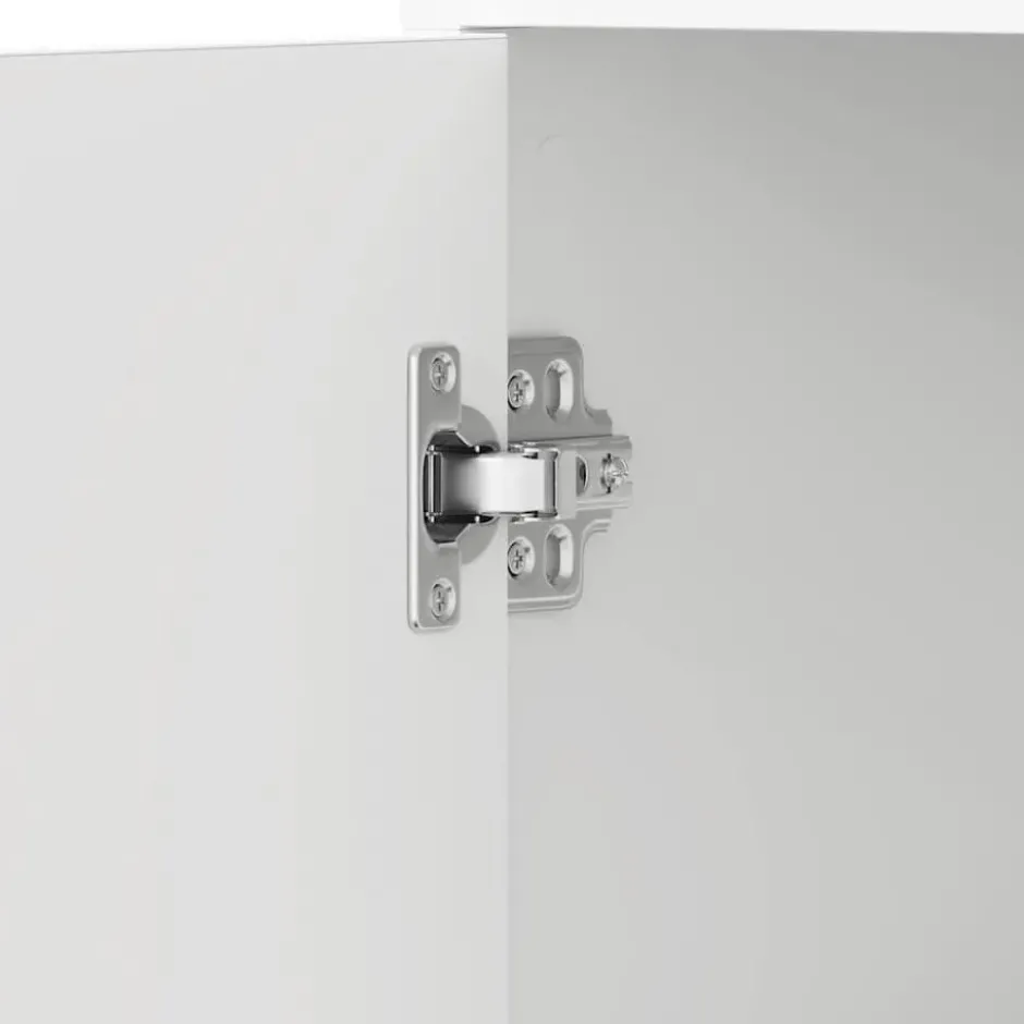 VIDAXL Badkamerkast 30x30x183,5 cm spaanplaat wit