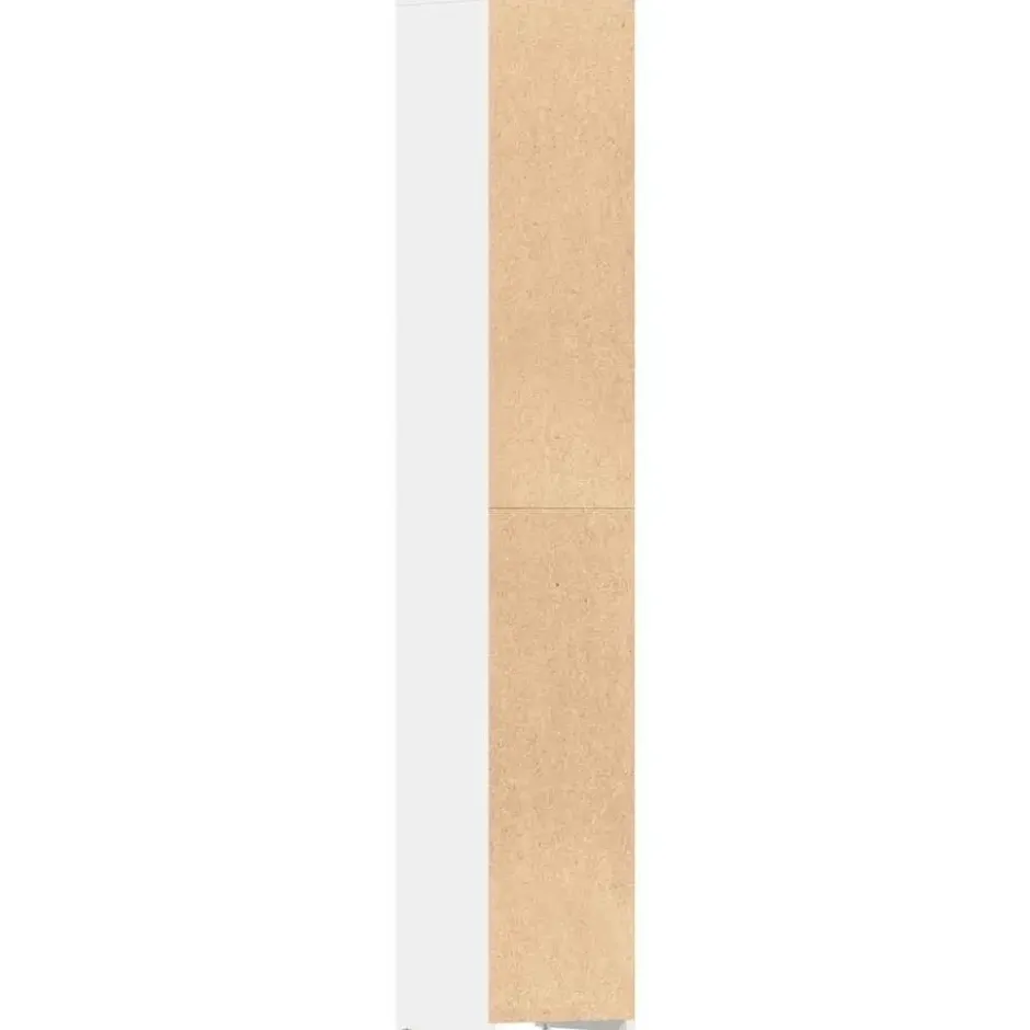 VIDAXL Badkamerkast 30x30x183,5 cm spaanplaat wit