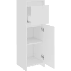 VIDAXL Badkamerkast 30x30x95 cm spaanplaat wit