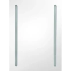 vidaXL - Badkamerkast - Zwart - MDF - 50 x 13 x 70 cm