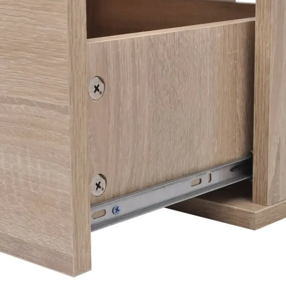 vidaXL - Badkamer Meubel - Beige - Bewerkt hout