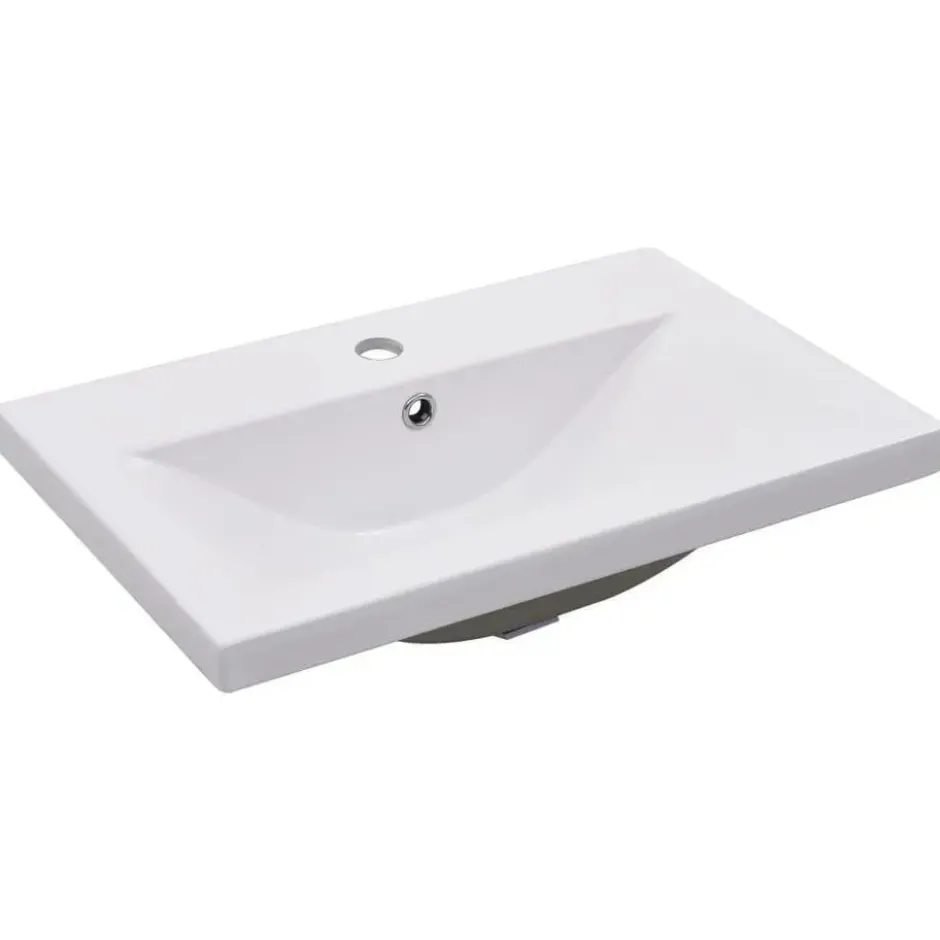 vidaXL - Badkamermeubelset - Wit - Bewerkt hout - 60 x 38.5 x 45 cm