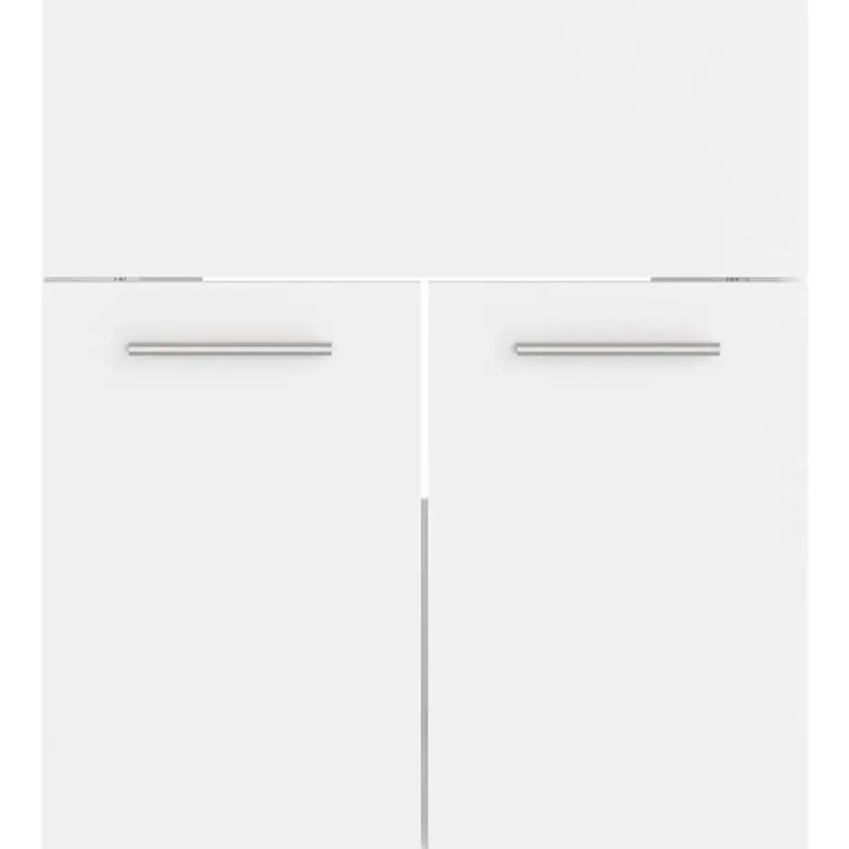 vidaXL - Badkamermeubelset - Wit - Bewerkt hout - 41 x 38.5 x 46 cm