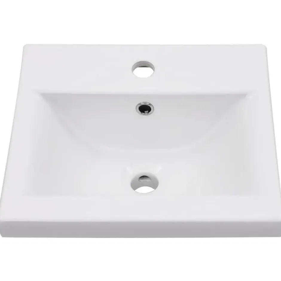 vidaXL - Badkamermeubelset - Zwart - Bewerkt hout - 41 x 38.5 x 46 cm
