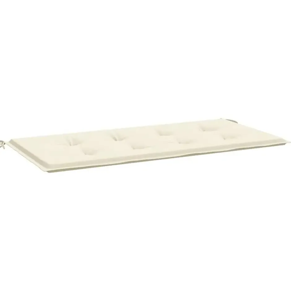 vidaXL - Bankkussen - 120x50x3 cm - Tuinkussen Kussen - Stof - Crèmekleurig