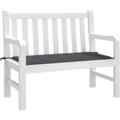 vidaXL - Bankkussen - 100x50x4 cm - Tuinkussen Kussen - Stof - Antracietkleurig