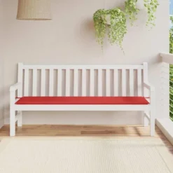 vidaXL - Bankkussen Zitkussen - 180x50x3 cm - Zitkussens - Stof - Rood