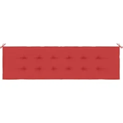 vidaXL - Bankkussen Zitkussen - 180x50x3 cm - Zitkussens - Stof - Rood
