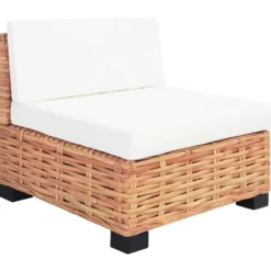 vidaXL - Bankset - Bruin - Rattan