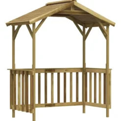 vidaXL - Barbecue-overkapping 163,5x93x210 cm geïmpregneerd grenenhout