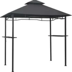 vidaXL - Barbecue Paviljoen - Antraciet - Staal