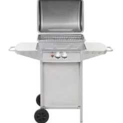 vidaXL - Barbecue - Zilver - Roestvrij staal