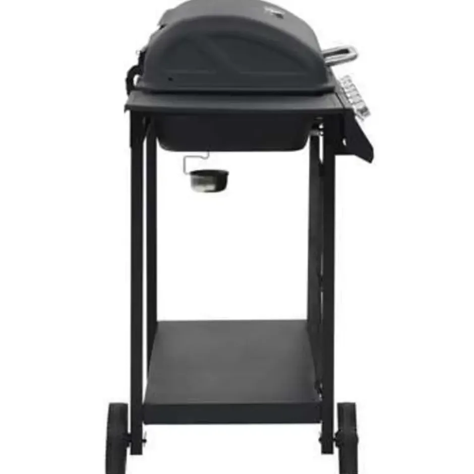 vidaXL - Barbecue - Zwart - Staal