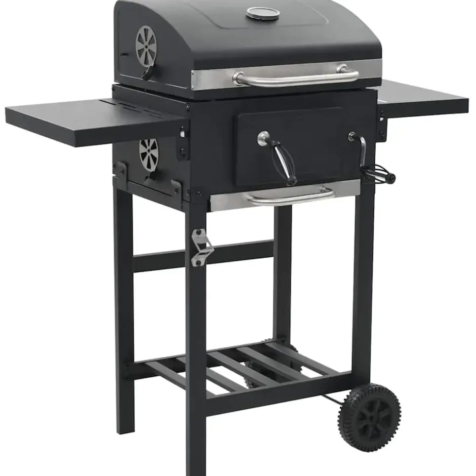 vidaXL - Barbecue - Zwart - Staal