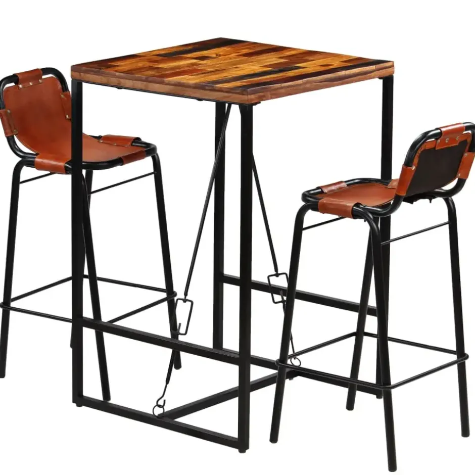 vidaXL - Barset - Bruin - Hout