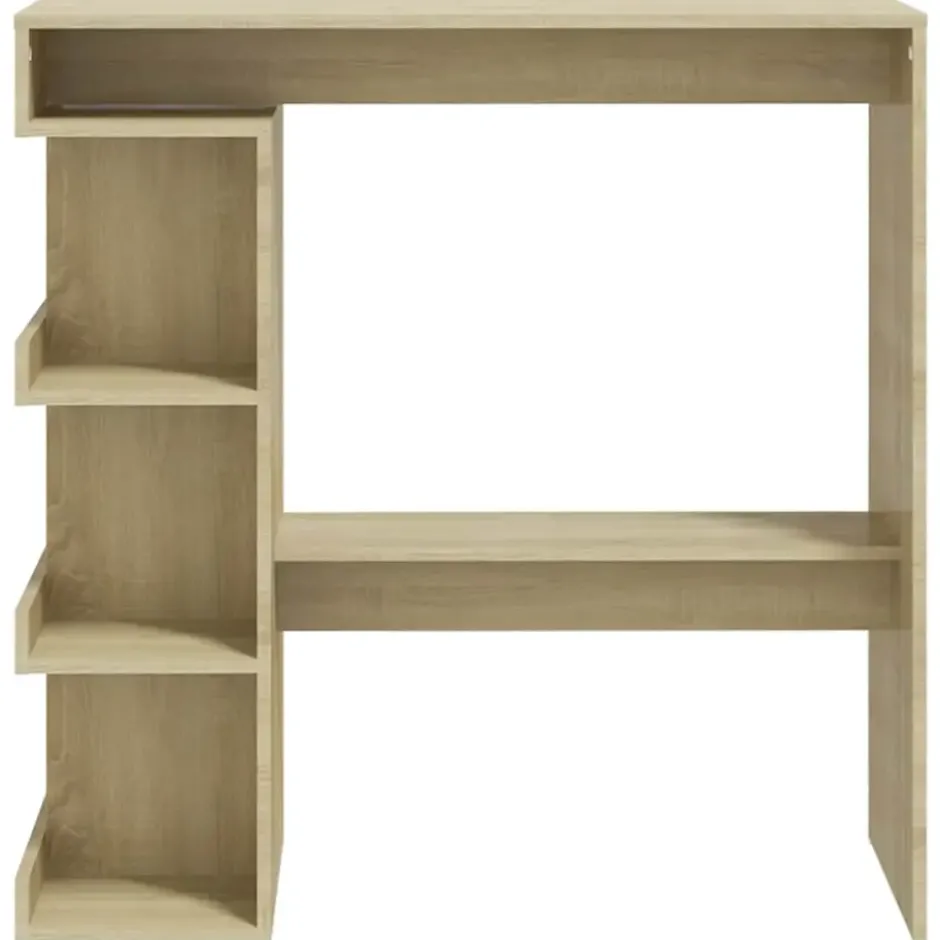 vidaXL - Bartafel - Bruin - Bewerkt hout