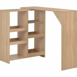 vidaXL - Bartafel - Bruin - Bewerkt hout