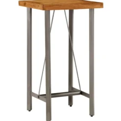 vidaXL - Bartafel - Bruin - Hout - 60 x 60 x 107 cm