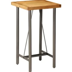vidaXL - Bartafel - Bruin - Hout - 60 x 60 x 107 cm