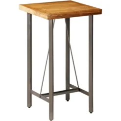 vidaXL - Bartafel - Bruin - Hout - 60 x 60 x 107 cm