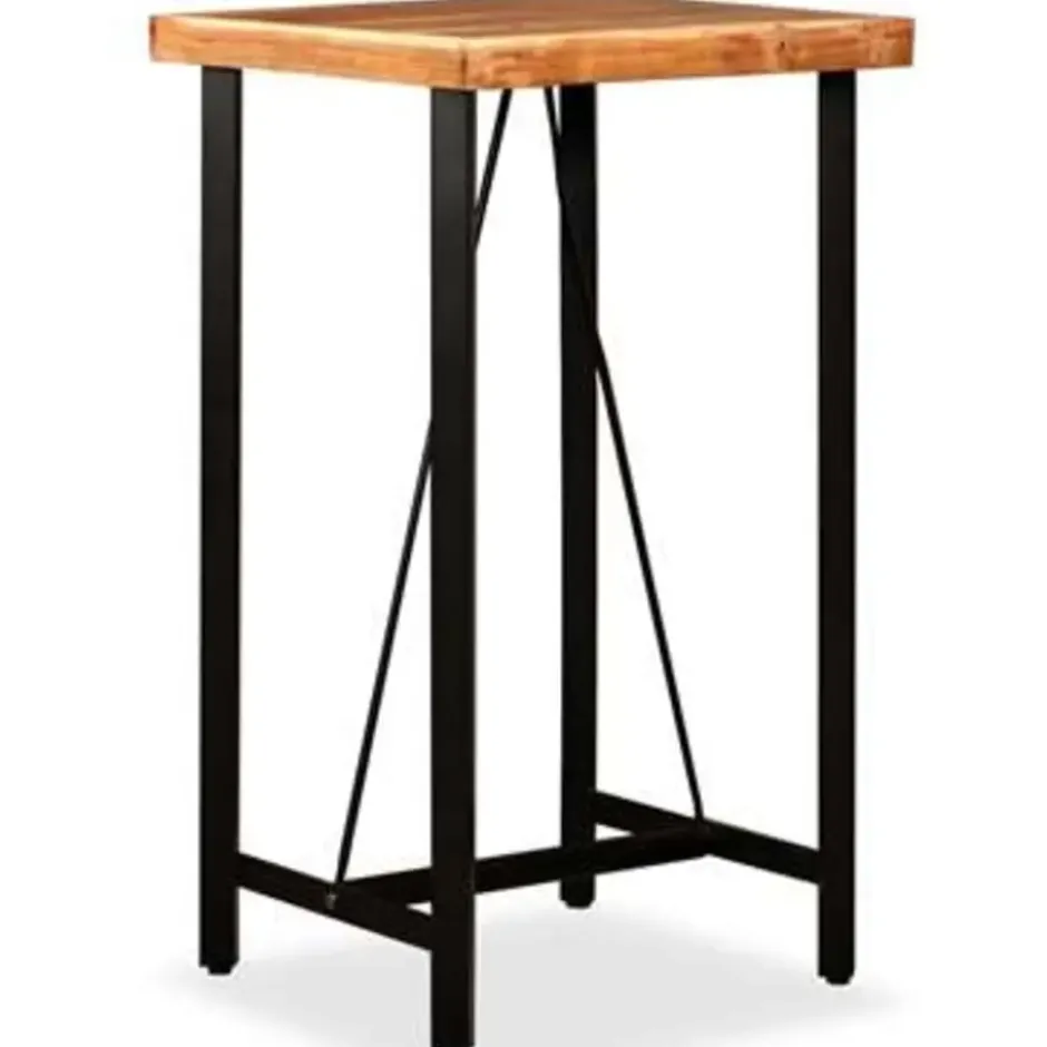 vidaXL - Bartafel - Bruin - Hout - 60 x 60 x 107 cm