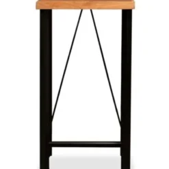 vidaXL - Bartafel - Bruin - Hout - 60 x 60 x 107 cm