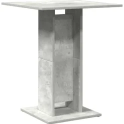 vidaXL - Bartafel - Grijs - Bewerkt hout