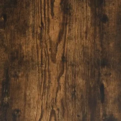 vidaXL - Bartafel met opbergruimte - Gerookt eiken - Bewerkt hout - 90x43 cm