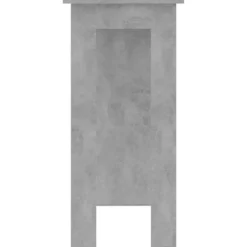 vidaXL - Bartafel met opbergruimte - Betongrijs - Bewerkt hout - 102x50 cm