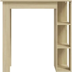 vidaXL - Bartafel met schappen - Sonoma eiken - Bewerkt hout - 102x50 cm