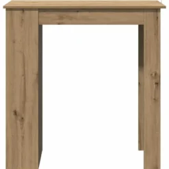 vidaXL - Bartafel met schappen - Artisanaal eiken - Bewerkt hout - 102x50 cm