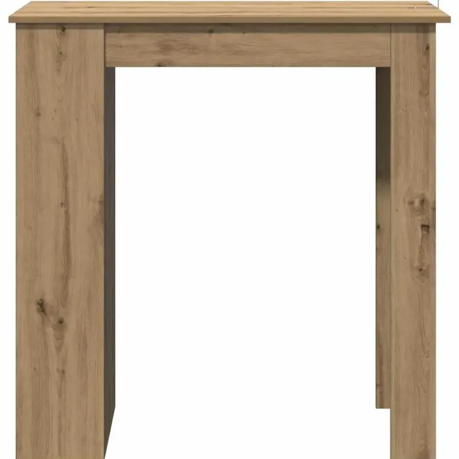 vidaXL - Bartafel met schappen - Artisanaal eiken - Bewerkt hout - 102x50 cm