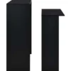 vidaXL - Bartafel - Zwart - Bewerkt hout