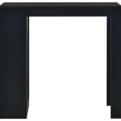 vidaXL - Bartafel - Zwart - Bewerkt hout